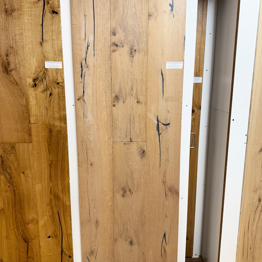 Kensington Engineered Real Wood Oak Smoked White Distressed Brushed Oiled